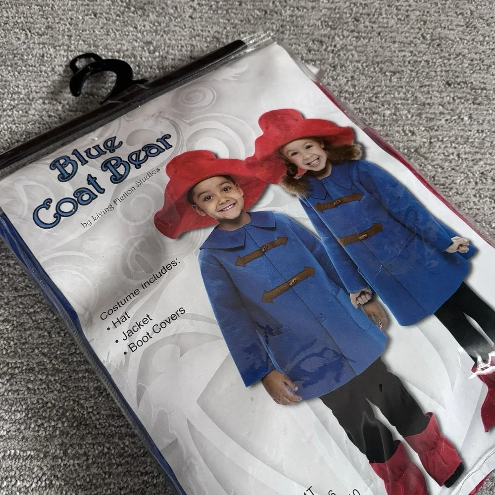 Blue Coat Red Hat Red Boots Bear Toddler Halloween‎ Dress Up Theater Costume